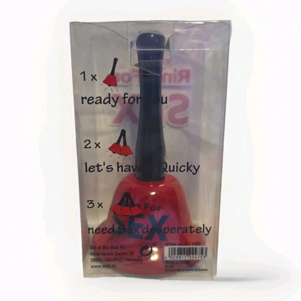 RING FOR SEX BELL GAG GIFT NOVELTY ADULT PARTY